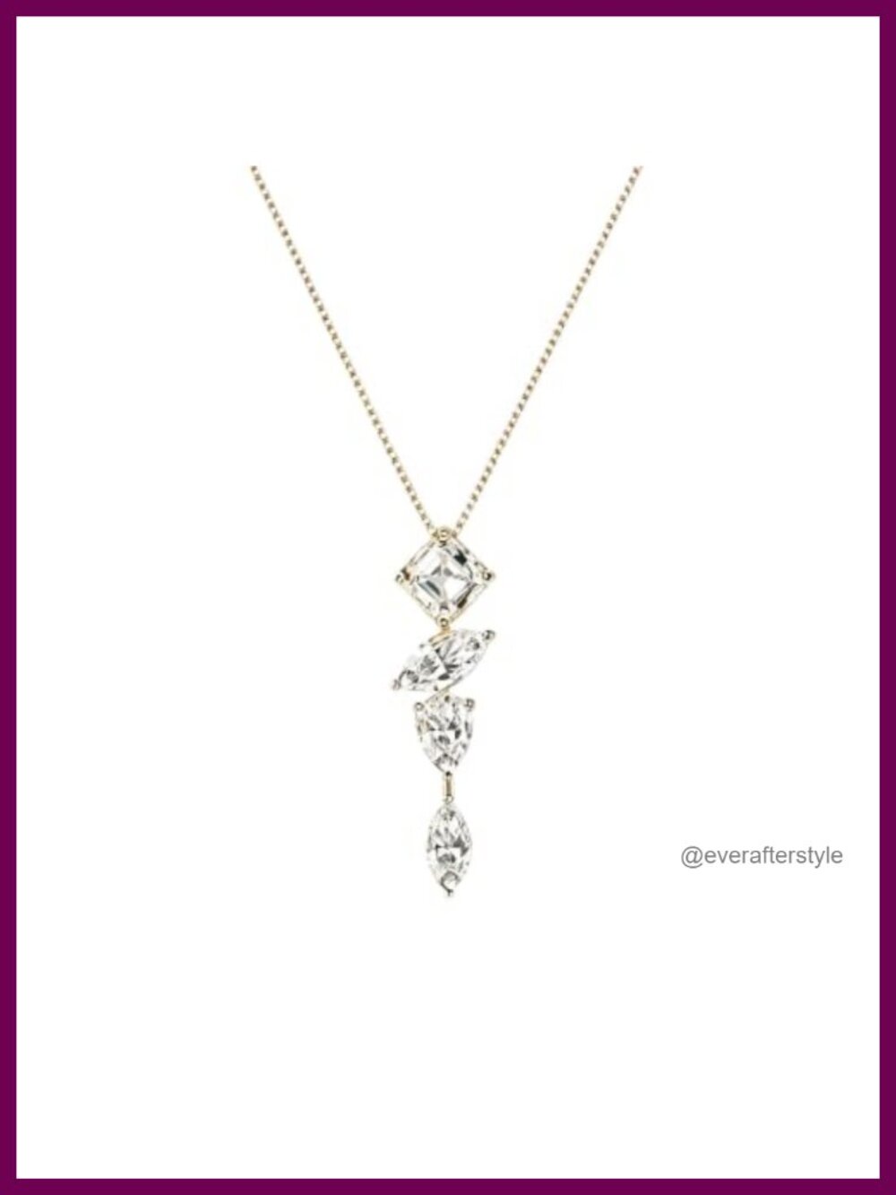 18k Gold Plated Choker Necklace AAAA CZ Solitaire Pendant